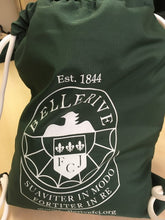 Load image into Gallery viewer, Bottle Green Gymsac with school logo (large size 15 litres)