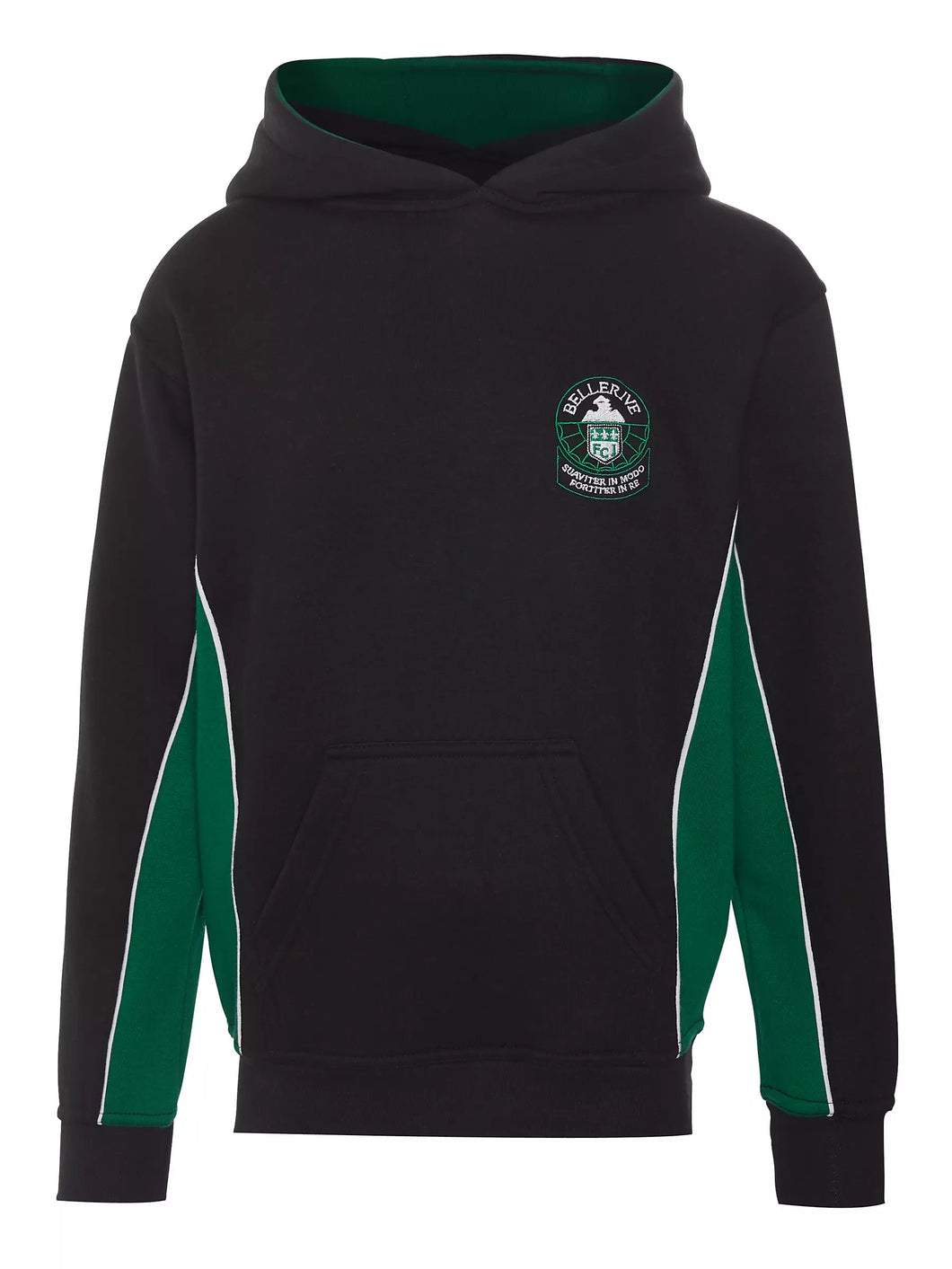 Bellerive Black & Green Hooded Sweatshirt (pre-loved)